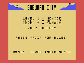 Saguaro City Title Screen